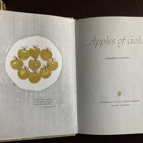Vintage BOOKS "Wings of Silver" & "Apples of Gold" Words of Wisdom Set (RARE) - Picture 6 of 12